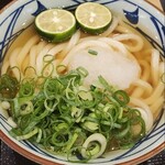 丸亀製麺 - こちらは定番冷やかけに大根おろしとすだちの爽やかコンビ