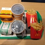 McDonald's Takeda Kaido Ten - ビックマックLLセット、ベーコンレタスバーガーセット