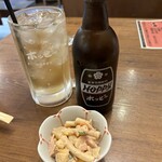 Izakaya Big Shinkagashi Ekimae Ten - ホッピーセット白  お通し