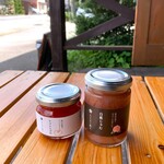 Ecchu Fudo - トマトじゃむ・小＋白桃じゃむ。400+700円