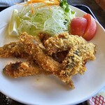 ドライブイン汐風 - あゆフライ定食