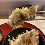 Kurumaebi Senka Tempura Teissoku - 海老かき揚げ