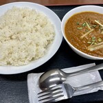 Halal Yatai Mura Yashio Stan - マトンカレーw/ライス@1,380円  フードコートなのに本格味！美味い！ライスもバスマティ米がどっさり！お手軽で敷居が低くてこりゃいいねぇ！