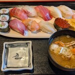 天草 - 料理写真:上握り(11貫 お椀付) ¥1,000