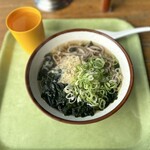 三角茶屋豊吉うどん - わかめたぬきそば460円