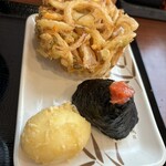 Marugame Seimen Sakai Izumikita Ten - 半熟玉子天&明太子おにぎりヽ(｡･ω･｡)ﾉ