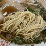 Gyu Chan Onomichi Ten - 尾道ラーメン（800円）麺アップ