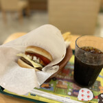 Mos Burger Inazawa Akurosupuraza Ten - スパイシーモスチーズバーガーセット