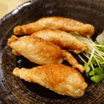 おでん 小梅 - 鶏皮餃子♪