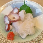 Kuretake Zushi - たこポン酢。吸盤の食感が好き♪