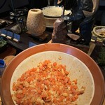 森のレストラン ニニヌプリ - 海鮮丼用の刺身の漬け