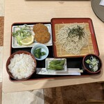 レストラン 中山盆地 - 料理写真:朝日定食　盛り蕎麦