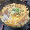 Hizen Udon Sho - よくばり丼（よくばり丼定食）　近景（豚カツ、唐揚げ、エビ天、牛肉入り）