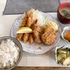 とんかつ・たぬき - サービスランチB（海老フライとひれかつ）　1,000円