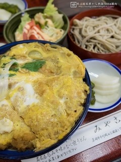 Miyako - カツ丼 小鉢そば(950円)