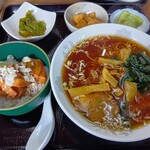 白浜食堂 - 料理写真:豚角煮丼セット