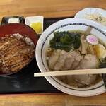 Teppei Honten - チャーシュー麺、ソースカツ丼セット 約1300円