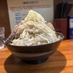 ラーメン梅 - 極太麺ラーメン　全マシ