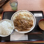 Akamatsu Parking Area (Nobori Sen) Motenasu - 赤丸牛バラ焼肉定食