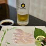 味処 千両 - 地物穴子の刺身　1320円