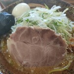 Ramen Musashi - 味噌ラーメン　クーポン利用で780円、ゆで卵は一個サービス