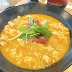 Zekkei Restaurant Uzunooka - うに雑炊 お肉を乗せて