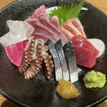 居酒屋じげん - おまかせお造り盛り合わせ 7種x 3