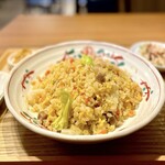 Chinese Saichu Es Sawada Shinmaru Biru Ten - 五目炒飯セット 
                        スープ、小鉢、漬物、杏仁豆腐付き