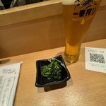 Sushi to Sake Yukyu - 2024.10.生ビールとお通し