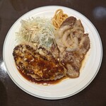 Hamburger Steak no Mise Bea - ハンバーグ＋生姜焼き　