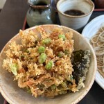 手打ちそば天ぷら 那央人 - かき揚げ天丼が絶品