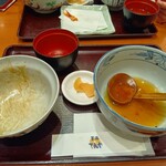 Ten-don Tenya Shizu Ten - 元天丼並とうどん、味噌汁。