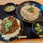 ふくふく亭 - 料理写真:二八そば＆牛カルビ丼セット