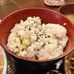 Izakaya Chii-chan - 「三崎まぐろ定食」の栗ごはん