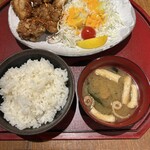 古民家居酒屋 彦べえ - 唐揚げ定食