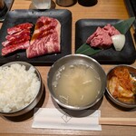 Hakuundai Guranfurontosakaten - 国産牛定食と厚切りタンハーフサイズ