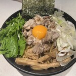 麺処 いっぱく - 刻み焼豚味噌まぜそば 麺200g増し