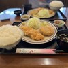 レストラン かつみ - チキンチーズかつとかにクリームコロッケ　ライス大盛！