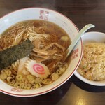 かどや食堂 - 料理写真:ラーメン＋半チャーハンセット¥750