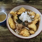 住吉茶屋 - とり天ぶっかけうどん 700円