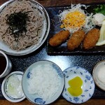 Soba Dokoro Imura - カキフライ定食　1,100円