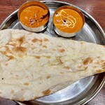 Indian Dining BINDU Nanba Ten - シンプルランチ　日替わりは筍カレー　海老カレー