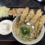 まるまるうどん - ごぼう天うどん　おにぎりセットA 