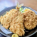 萬福   - 料理写真:アジフライと自家製ポテトコロッケの定食