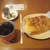 Hamamoto Coffee - アーモンドトースト+アイスコーヒー