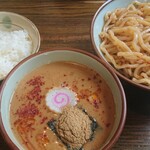 中山商店 - 辛つけ麺（あつ）＋小ライス