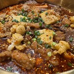 CHANZUIXISHI - “冒菜套餐”を“中辣”で“鸭血”“鱼排”“干豆腐皮”追加