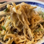 らーめん 支那虎 - 『煮干しまぜそば(スープ＆マヨネーズ＆辛みそ付)』の麺