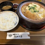 Tamura Ginkatsu Tei Kyukan - 豆腐かつ煮定食 1,718円