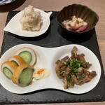 sushi sakaba uma saburo - 前菜4種盛り合わせ